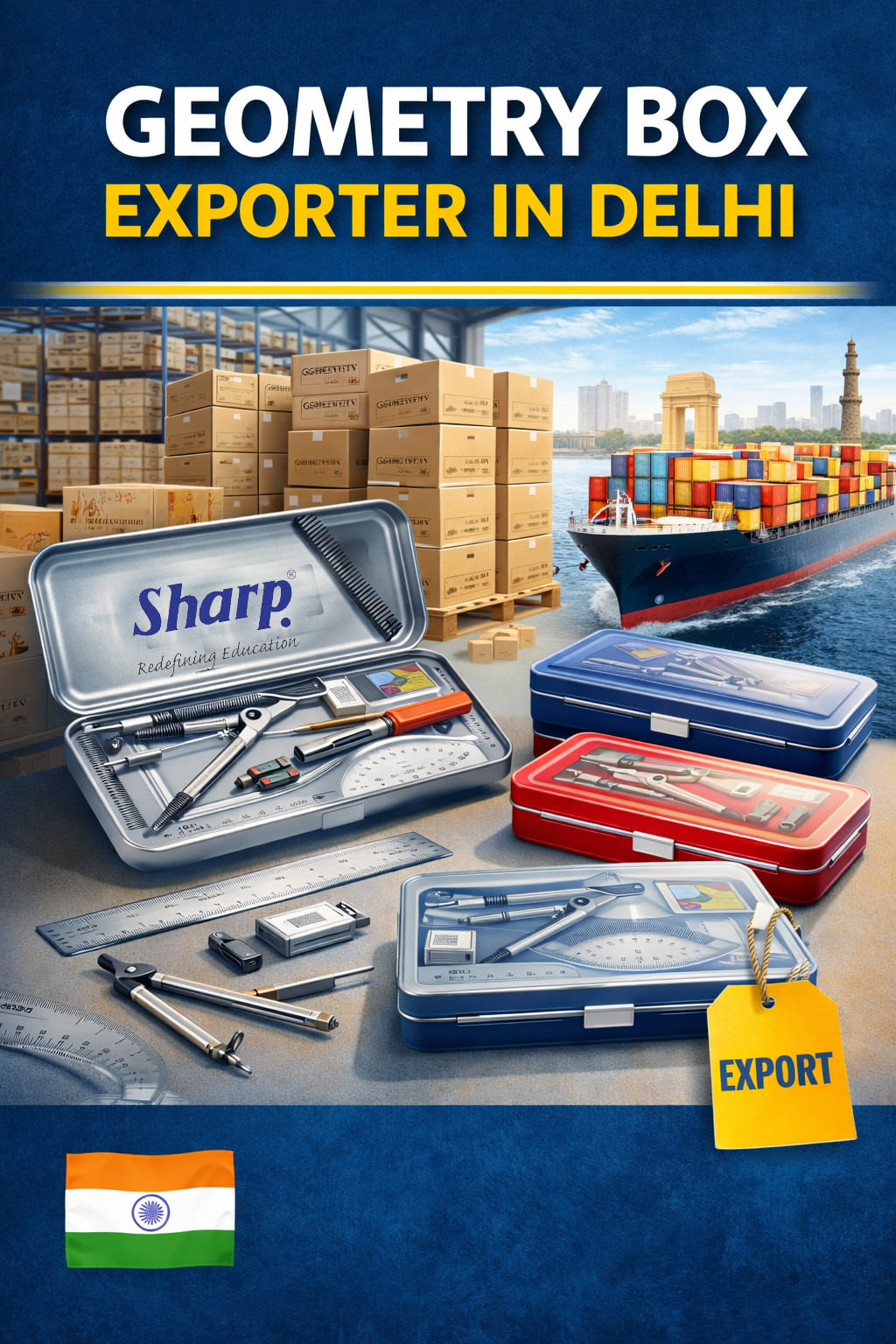 geometry box exporter in Delhi