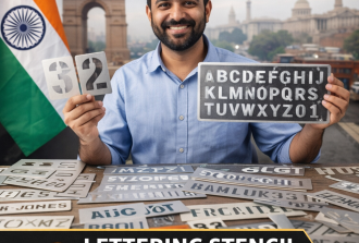 lettering stencil exporter in Delhi